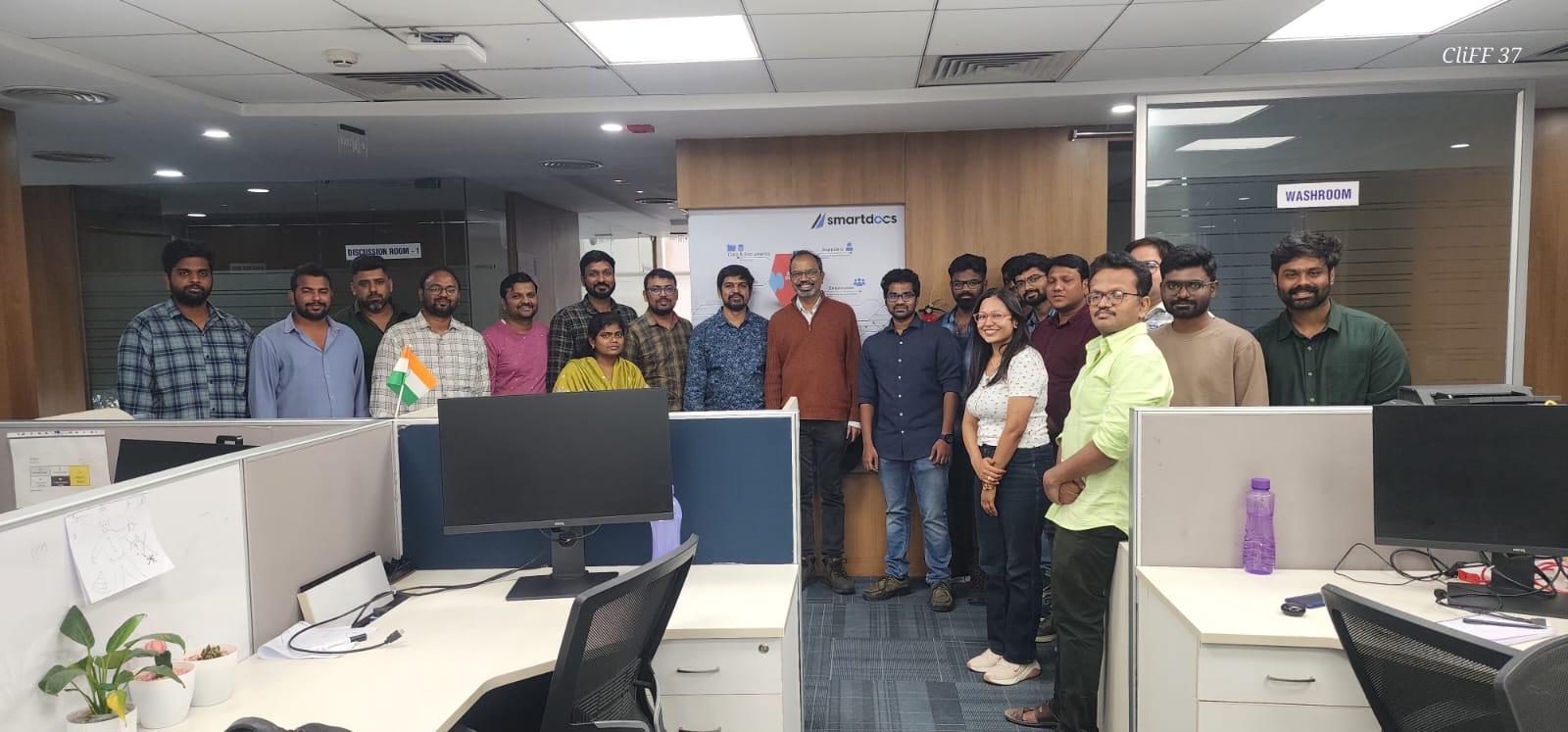 SmartDocs team in the Hyderabad office